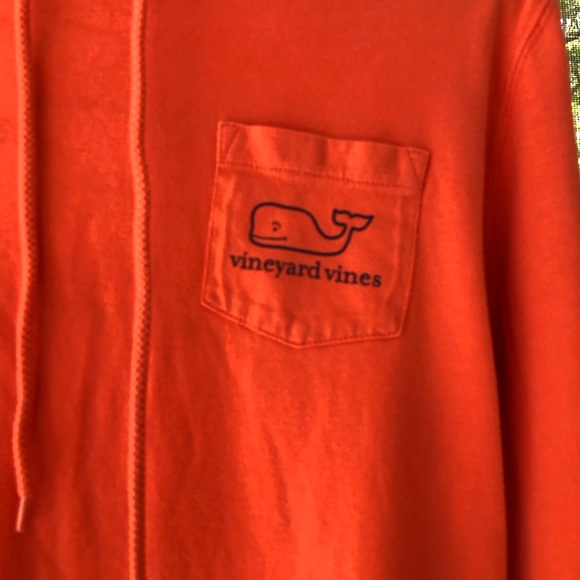 Vineyard Vines tshirt hoodie, coral hoodie, size medium - Picture 2 of 9
